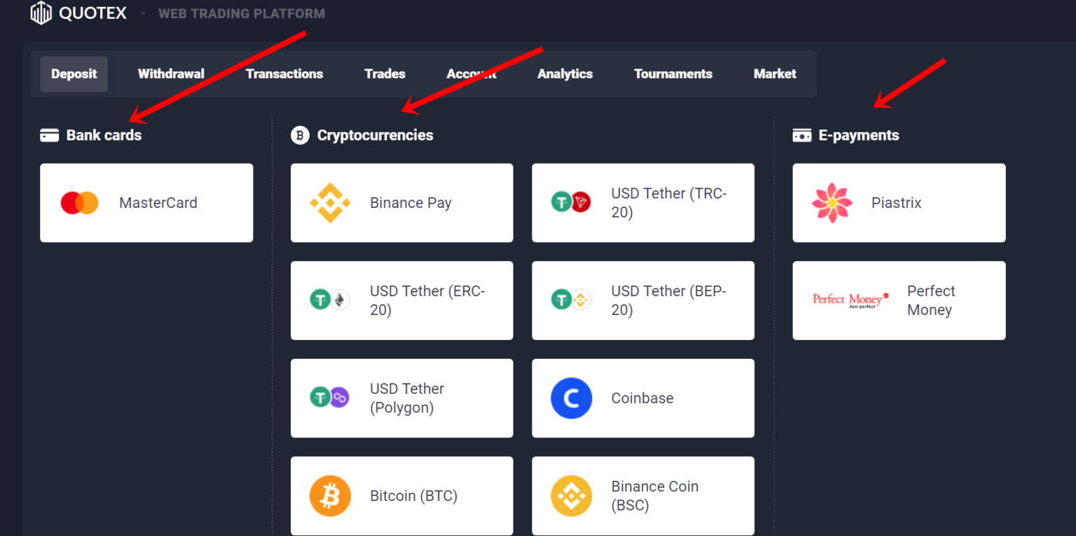 Depósitos e Saques Simples